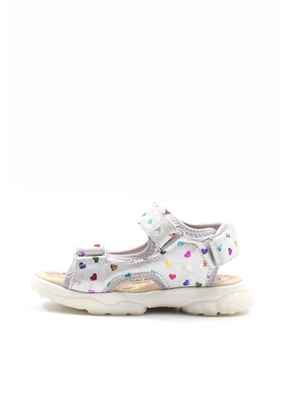Epikoza Dışı ve İçi Hakiki Deri Beyaz Pembe Kız Çocuk Sandalet SS1657424312261