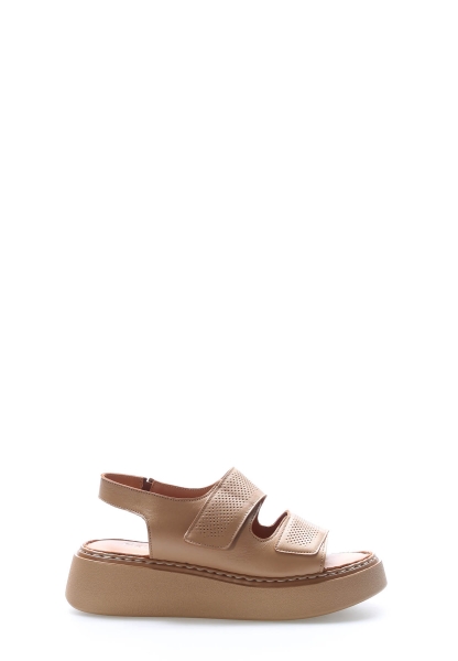 Epikoza Dışı ve İçi Hakiki Deri Capıcıno Kadın Klasik Sandalet SS166212611380