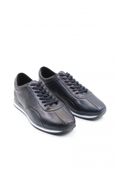 Epikoza Dışı ve İçi Hakiki Deri Lacivert Erkek Spor Sneaker Ayakkabı SS16154131215650