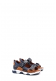 Epikoza Dışı ve İçi Hakiki Deri Lacivert Taba Unisex Çocuk Klasik Sandalet SS160062431239