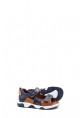 Epikoza Dışı ve İçi Hakiki Deri Lacivert Taba Unisex Çocuk Klasik Sandalet SS160062431239