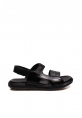 Epikoza Dışı Ve İçi Hakiki Deri Siyah Klasik Erkek Sandalet SS1601813318-507