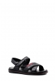  Epikoza Dışı ve İçi Hakiki Deri Siyah Erkek Klasik Sandalet SS16128131446