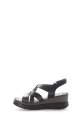 Epikoza Dışı ve İçi Hakiki Deri Siyah Kadın Klasik Günlük Sandalet SS16621261985
