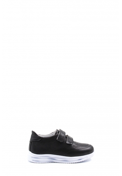 Epikoza Dışı ve İçi Hakiki Deri Siyah Unisex Çocuk Casual Ayakkabı SS1615624314239