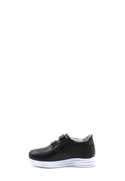 Epikoza Dışı ve İçi Hakiki Deri Siyah Unisex Çocuk Casual Ayakkabı SS1615624314239