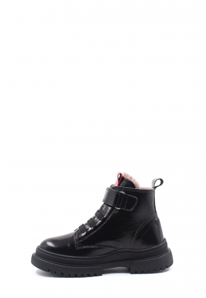 Epikoza Dışı Hakiki Rugan İçi Kürklü Deri Siyah Unisex Çocuk Bot SS161571124121224