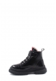 Epikoza Dışı Hakiki Rugan İçi Kürklü Deri Siyah Unisex Çocuk Bot SS161571124121224