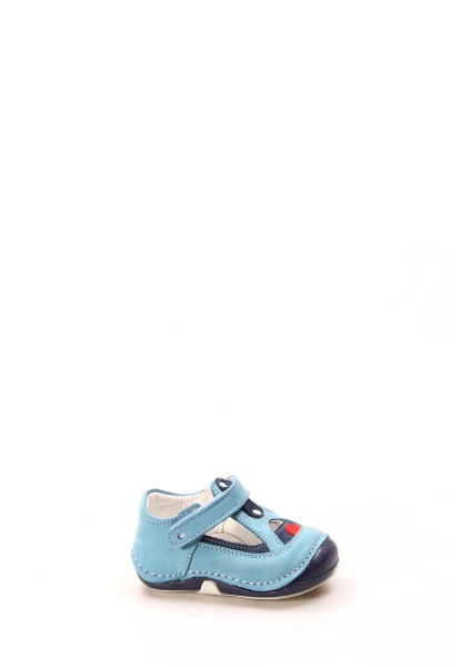 Epikoza Dışı Ve İçi Hakiki Deri Turkuaz Lacivert Bebek Casual Ayakkabı SS1689191708