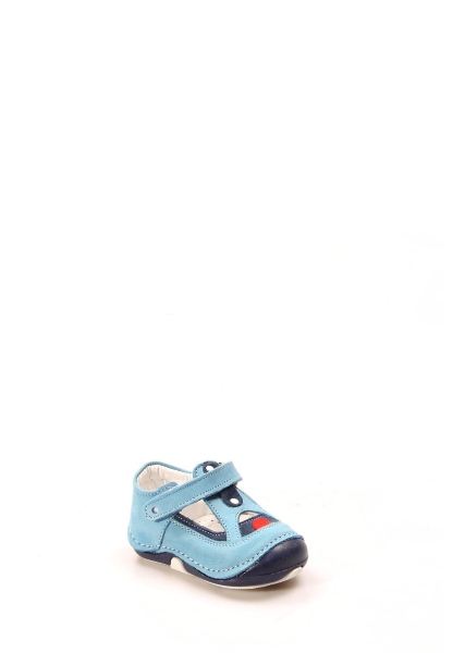Epikoza Dışı Ve İçi Hakiki Deri Turkuaz Lacivert Bebek Casual Ayakkabı SS1689191708