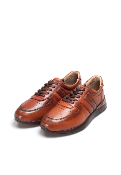 Epikoza Dışı Ve İçi Kaliteli Hakiki Deri Taba Sneaker Spor Erkek Ayakkabı SS16585131912