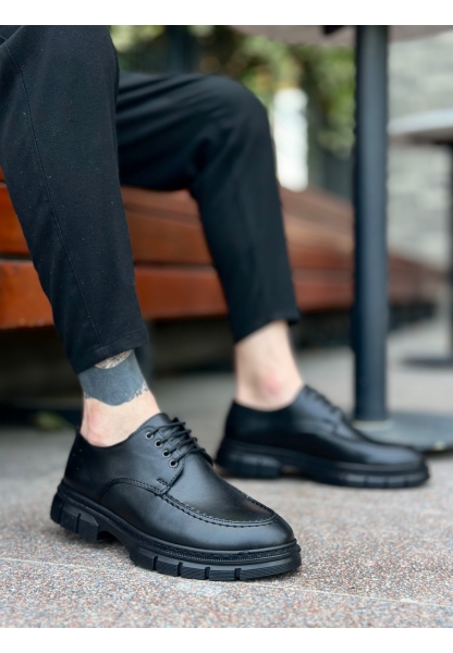 LQZ0237 Bağcıklı Klasik Yüksek Taban Casual Erkek Ayakkabı