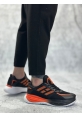 LQZ0650 Tarz Sneakers Yüksek Taban Siyah Turuncu Spor Ayakkabısı