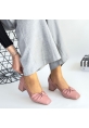 LQZ Shoes Agnet Pudra Cilt Topuklu Ayakkabı