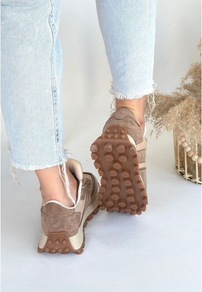 LQZ Shoes Berty Vizon Süet Bağcıklı Spor Ayakkabı