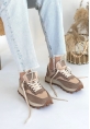 LQZ Shoes Berty Vizon Süet Bağcıklı Spor Ayakkabı
