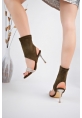 LQZ Shoes Brit Kahverengi  Süet Booite