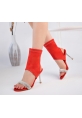 LQZ Shoes Brit Turuncu  Süet Booite