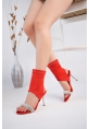 LQZ Shoes Brit Turuncu  Süet Booite