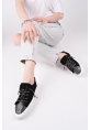LQZ Shoes Enber Siyah Kot Bağcıklı Spor Ayakkabı