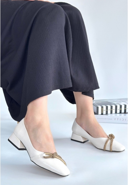 LQZ Shoes Estay Ten Rugan Topuklu Ayakkabı