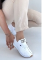 LQZ Shoes Fiert Beyaz Cilt Bağcıklı Spor Ayakkabı