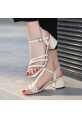 LQZ Shoes Jioni Ten Cilt Topuklu Ayakkabı