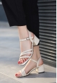 LQZ Shoes Jioni Ten Cilt Topuklu Ayakkabı