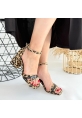 LQZ Shoes Lanja Leopar Süet Siyah Rugan Detaylı Ayakkabı