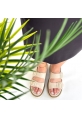 LQZ Shoes Milta Bej Nubuk Sandalet
