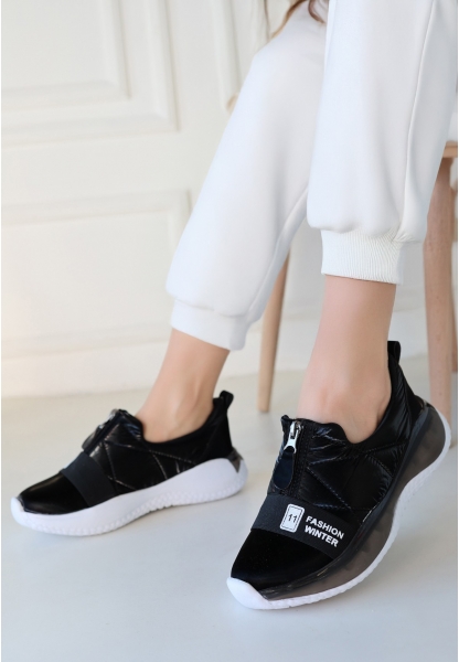 LQZ Shoes Nike Siyah Paraşüt Spor Ayakkabı
