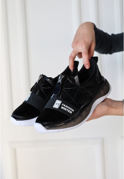 LQZ Shoes Nike Siyah Paraşüt Spor Ayakkabı