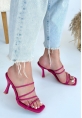 LQZ Shoes Sabıo Fuşya Topuklu Terlik