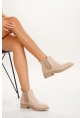 LQZ Shoes Seend Nude Cilt Topuklu Bot