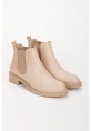 LQZ Shoes Seend Nude Cilt Topuklu Bot