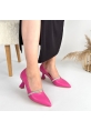 LQZ Shoes Tisha Puşya Cilt Topuklu Ayakkabı