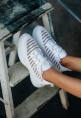 LQZ Shoes Wina Beyaz Triko Spor Ayakkabı